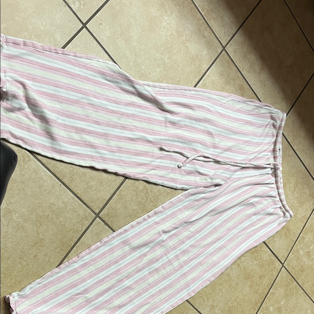 Striped Pink and White Lounge Pants